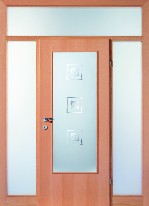 KUNEX Windfangelemente_Kristall_Buche ged_Glas_Y612